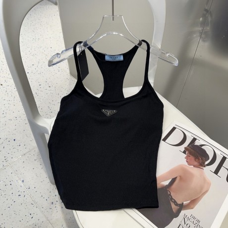 ★大人気プラダ夏用に涼しい女性用タンクトップ2506BKJ85-PR-B045